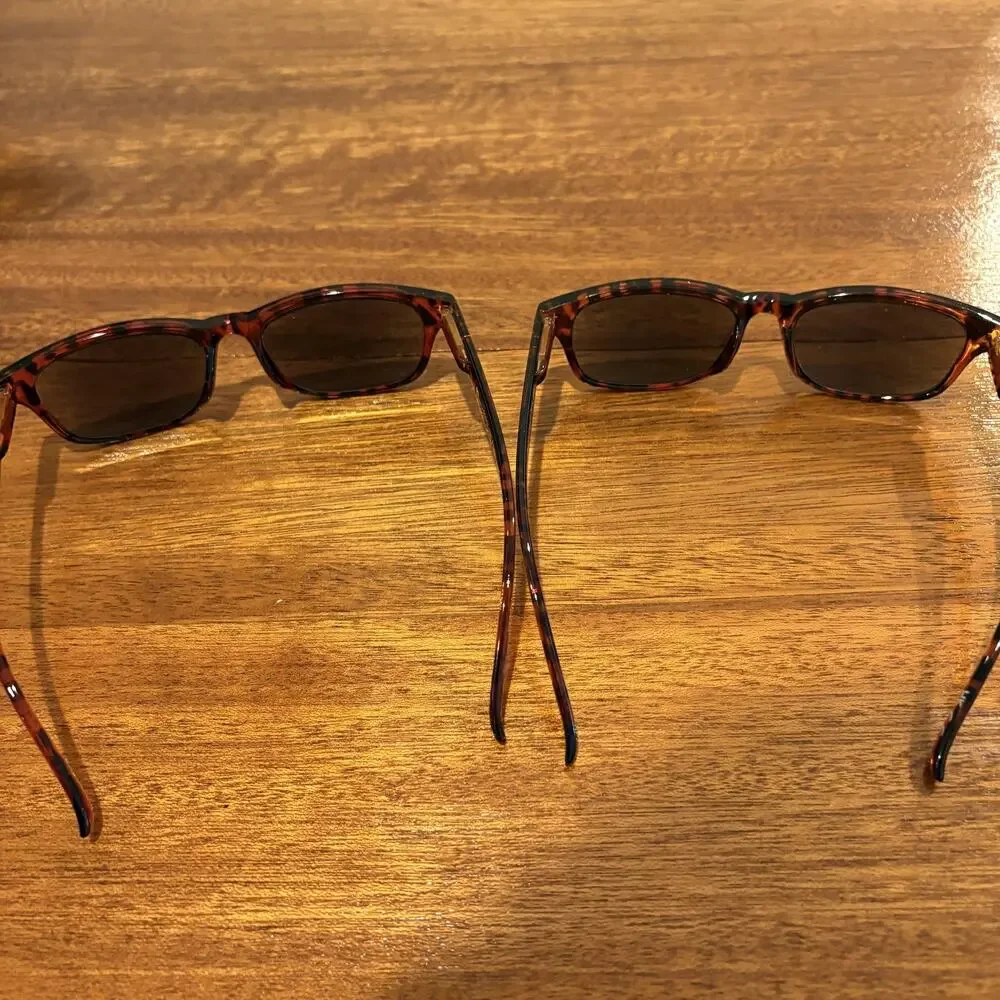 Lot of 2 Brown Tortoise Shell Sunglasses Readers Mens 2 Pair Key West NWOT +2.50